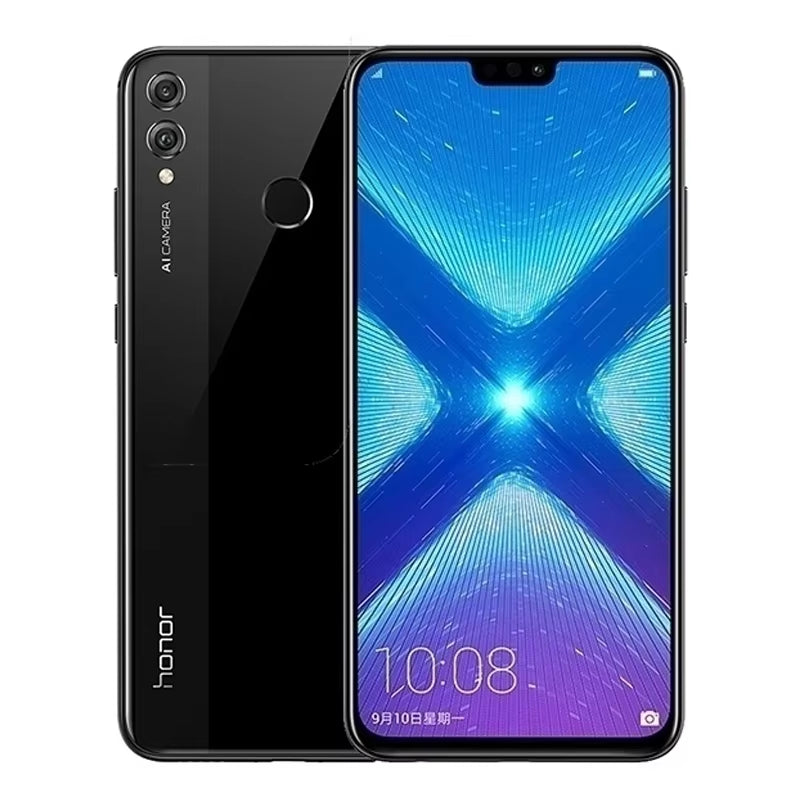 8X Smartphone Global Firmware CPU Haisi Qilin 710 6.5-Inch Rear Camera 20MP Fingerprint Recognition Used Phone